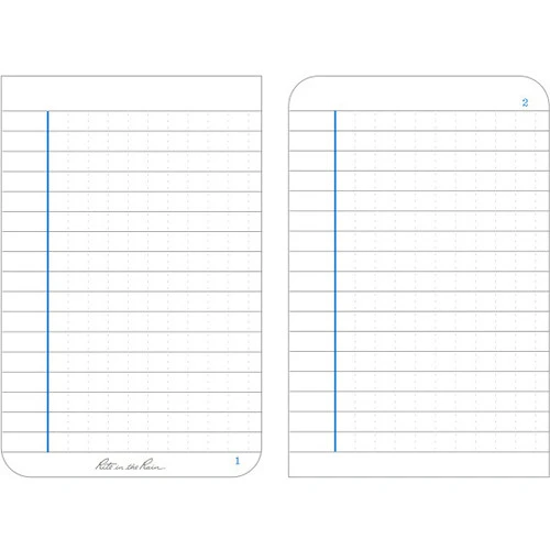Rite In The Rain - 3 X 5 Notebook - Thin Blue Line 4 Rite In The Rain - 3 X 5 Notebook - Thin Blue Line - Bilde 2