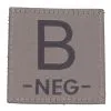 Velcro Patch Blood Type 45x45mm B Neg -Sikkerhetsutstyr Salg 305270132