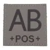 Velcro Patch Blood Type 45x45mm AB Pos -Sikkerhetsutstyr Salg 305270133