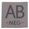 Velcro Patch Blood Type 45x45mm AB Neg