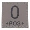 Velcro Patch Blood Type 45x45mm O Pos -Sikkerhetsutstyr Salg 305270135