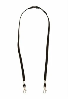 Cardkeep - Sikkerhetssnor Med Breakaway Og Roterbare Kroker, Sort