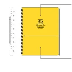 Rite In The Rain - Maxi - Spiral Notebook - Universal - Yellow -Sikkerhetsutstyr Salg 373 mx spec web