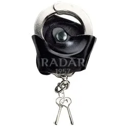 Radar 1957 Radar Holder For Chained Handcuffs Open Leather Black