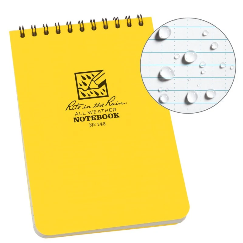 Rite In The Rain - 4 X 6 NOTEBOOK Yellow 3 Rite In The Rain - 4 X 6 NOTEBOOK Yellow