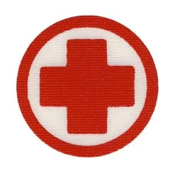 NFM Velcro Patch Cross Red/White