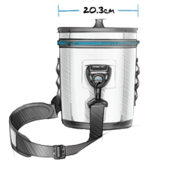 YETI - Hopper Flip 8, Charcoal -Sikkerhetsutstyr Salg FLIP 8 SIDE EXT METRIC 9626835e 271e 4096 8b70 9c3759b84ff8 large