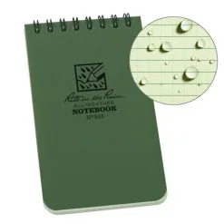 Rite In The Rain - 3 X 5 NOTEBOOK Green