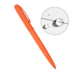 Rite In The Rain - All Weather Pen - Clicker - Metal - Blaze Orange - Black Ink